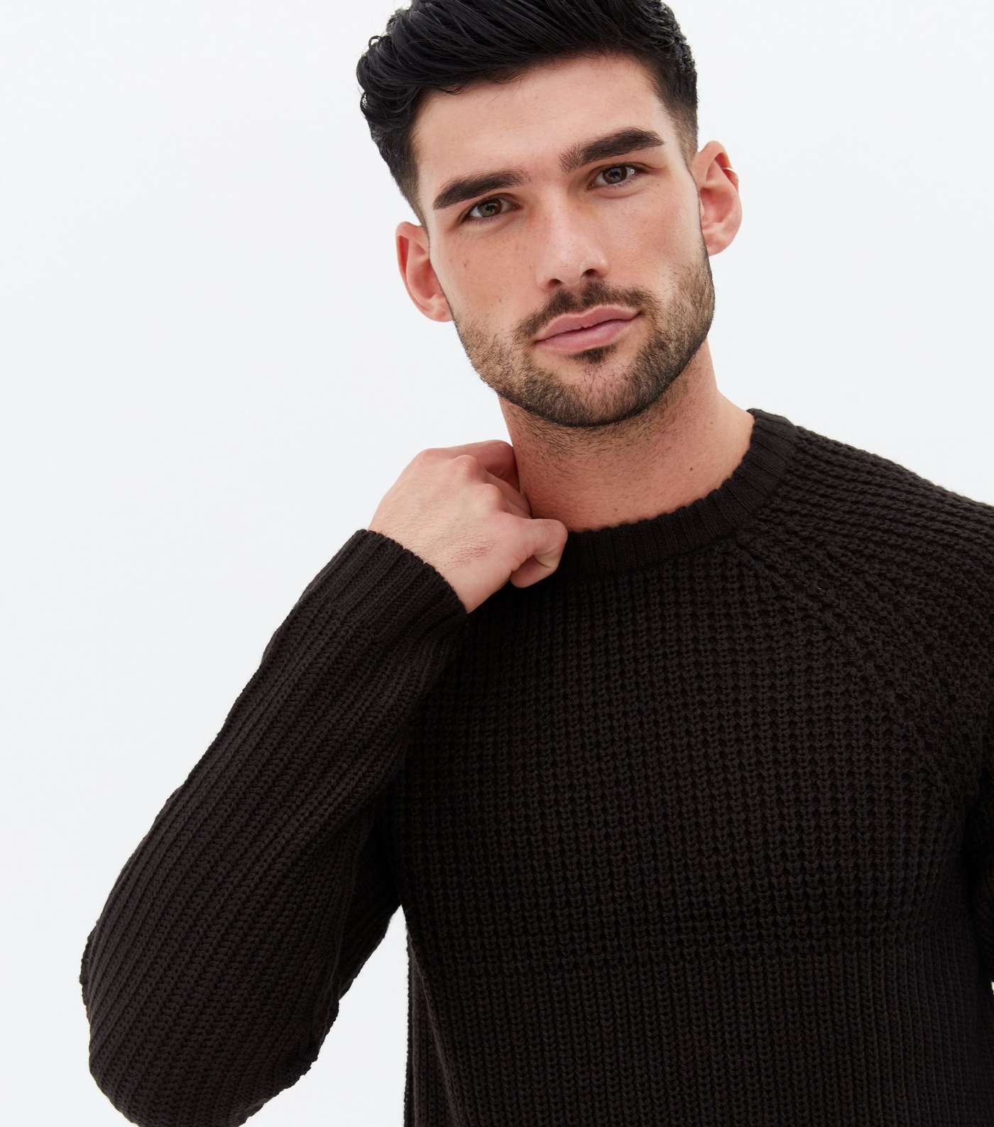 Only & Sons Black Crew Long Sleeve Jumper Image 3