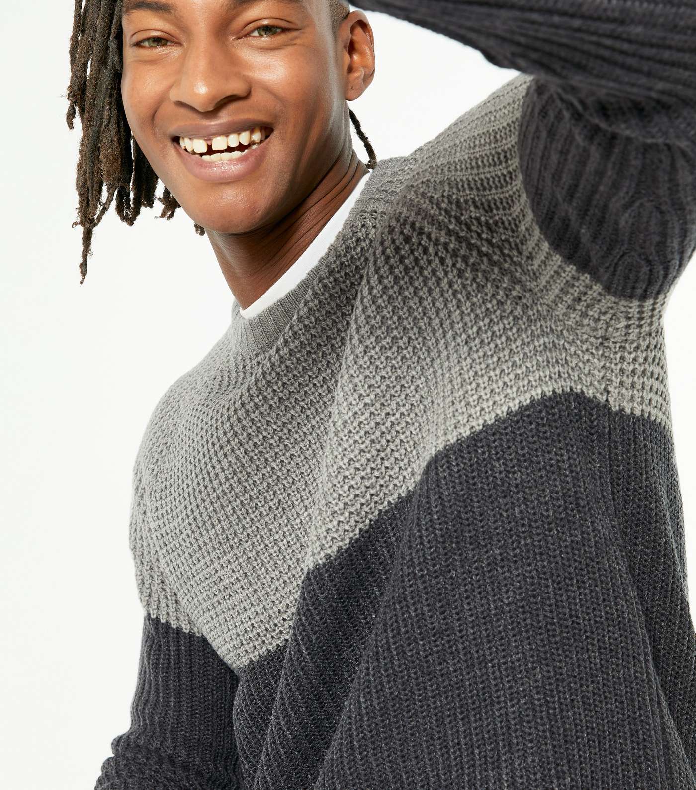 Only & Sons Grey Marl Crew Long Sleeve Jumper Image 3