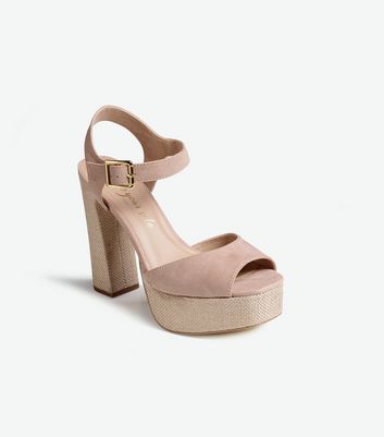 New look cheap cream heels