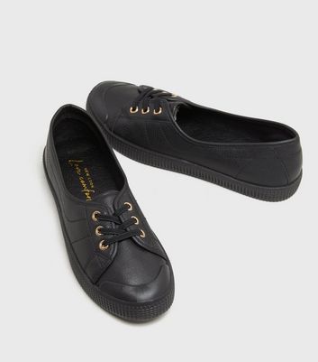 slip on leather trainers womens