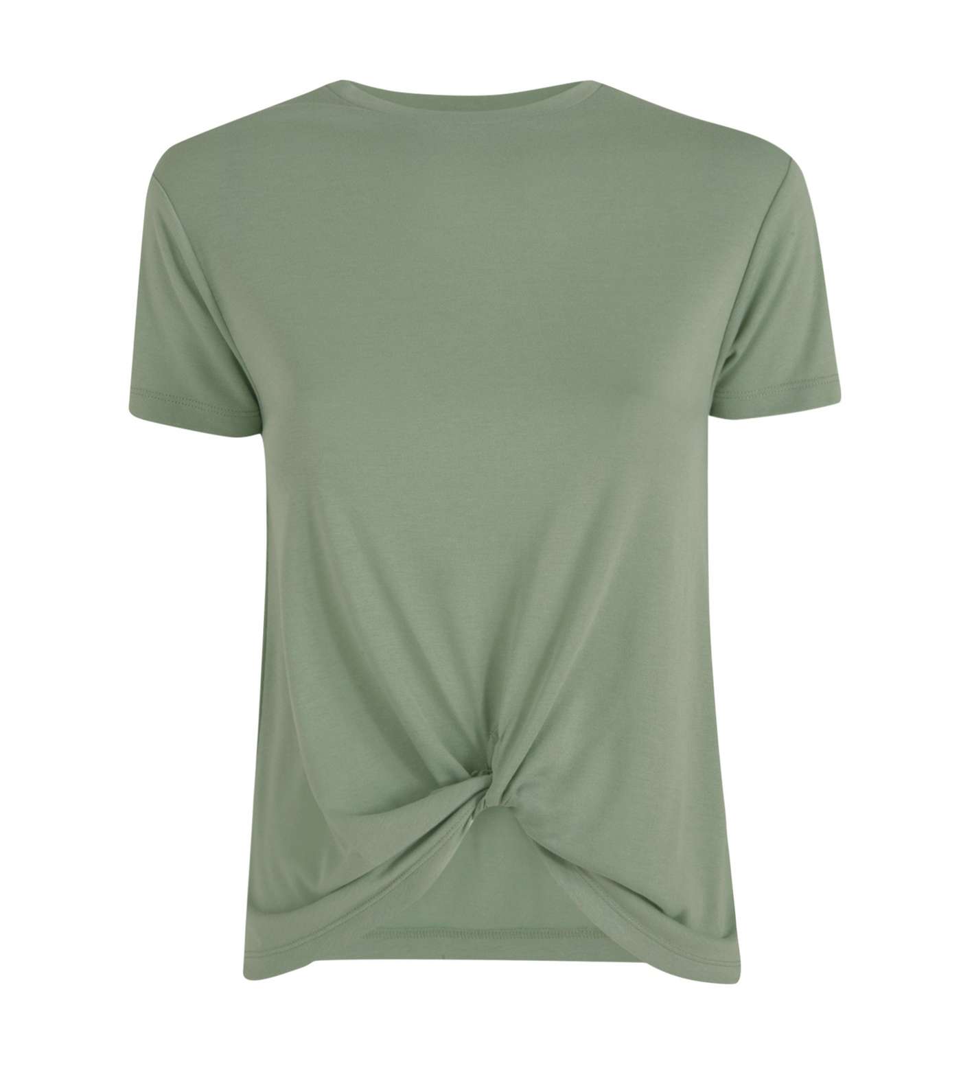 Green Jersey Twist Front T-Shirt