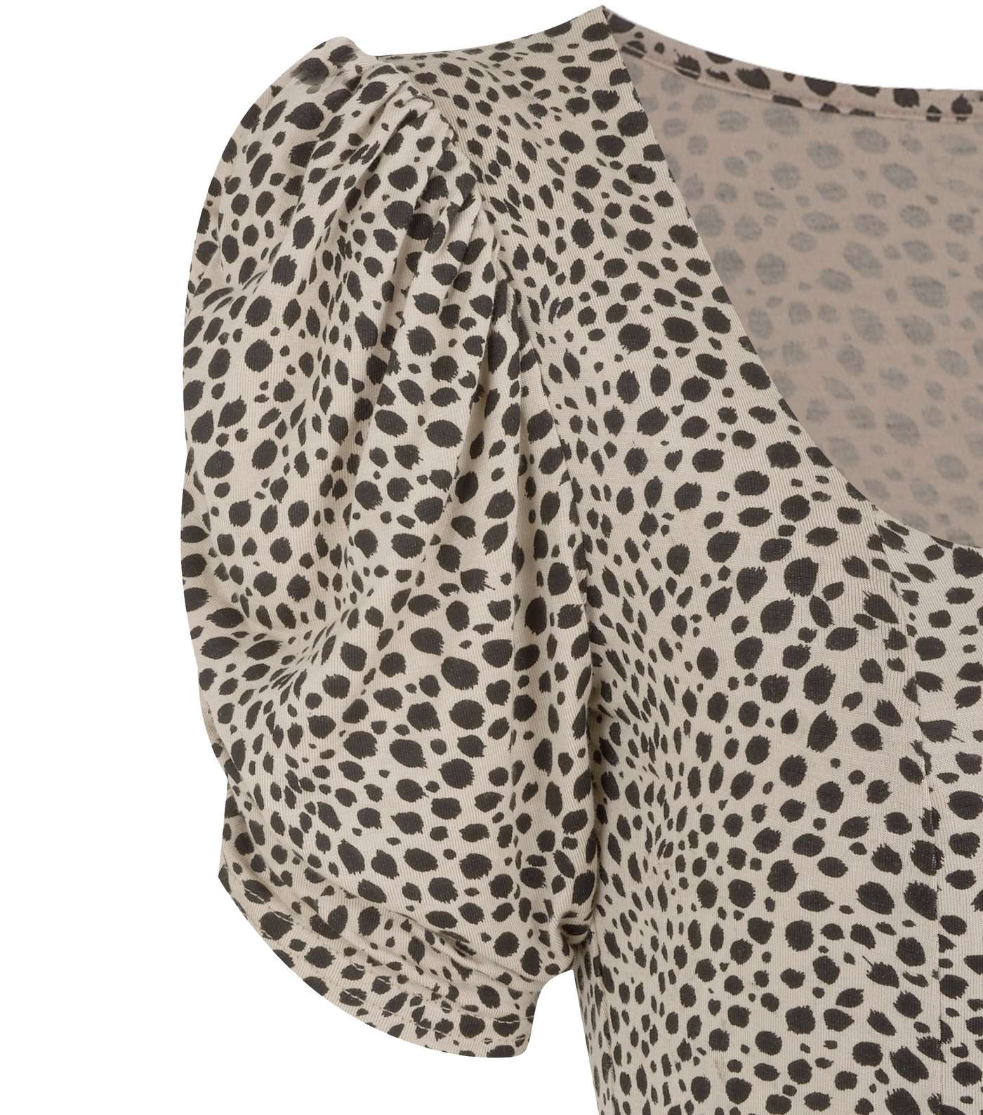 Cameo Rose Black Leopard Print Smock Dress Image 3