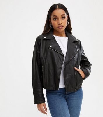 new look quilted leather jacket