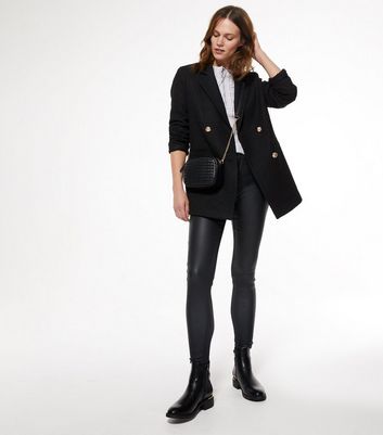 boucle black blazer