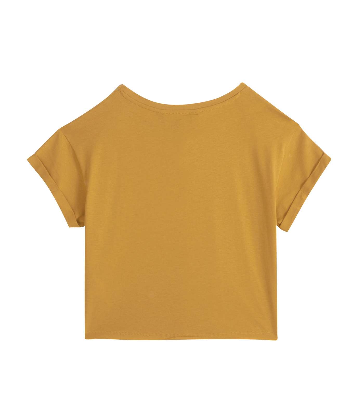 Girls Mustard Hello Sunshine Slogan T-Shirt Image 2