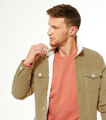 Men's Corduroy Jacket With Borg Collar | boohoo