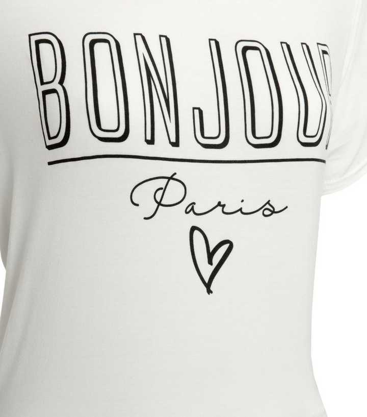 bonjour t shirt new look