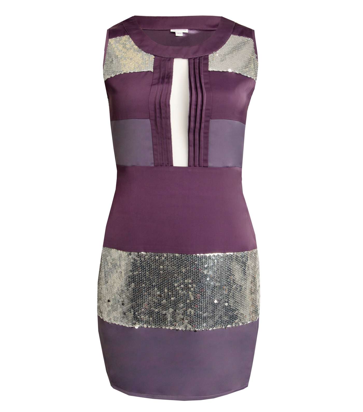 Love My Style Light Purple Sequin Cut Out Dress Image 4