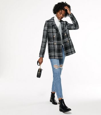 New look deals check jacket