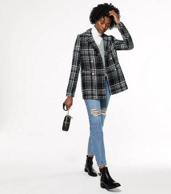 new look checked jacket