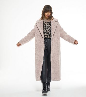 faux fur maxi coat