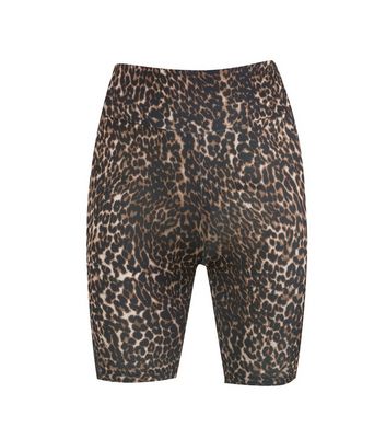 biker shorts leopard