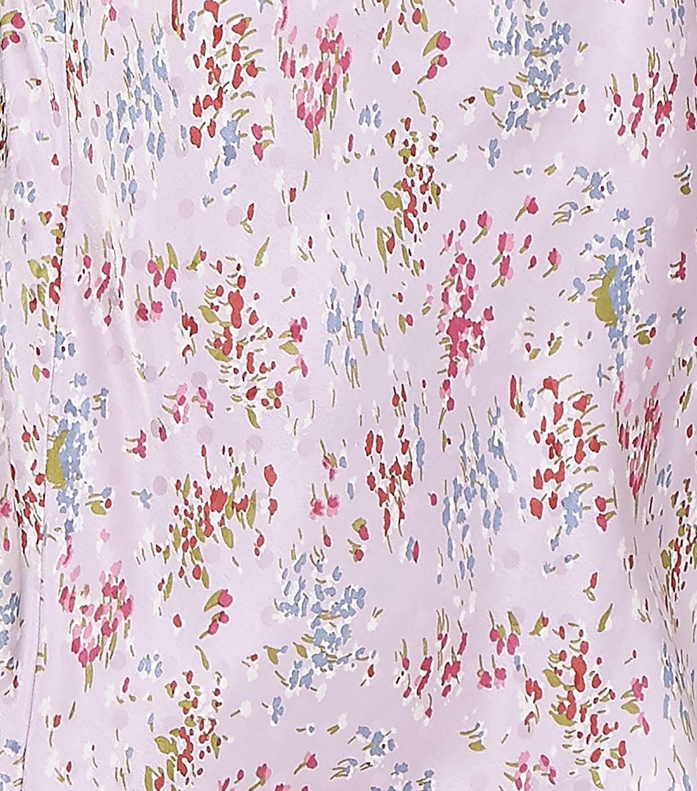 Blue Vanilla Pink Floral Side Split Midi Skirt Image 4