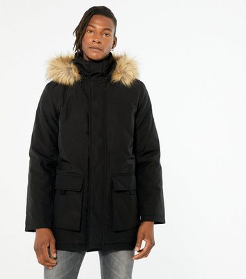 black fur parka mens