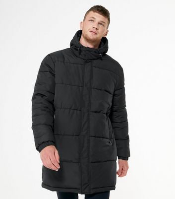 long black puffer jacket men