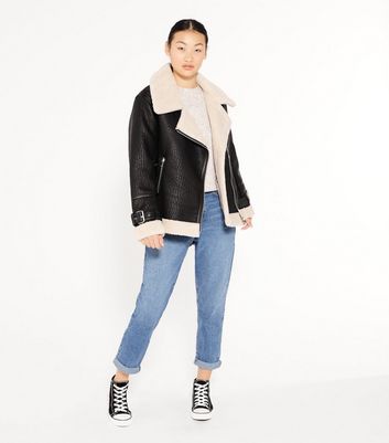 new look aviator jacket petite