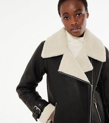 tall black aviator jacket