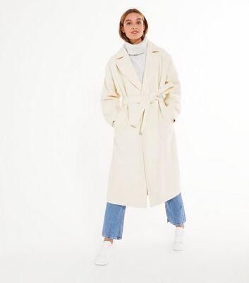 new look drop shoulder coat