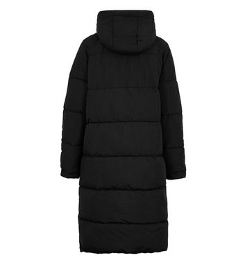 black long duvet coat