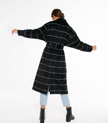 black check coat