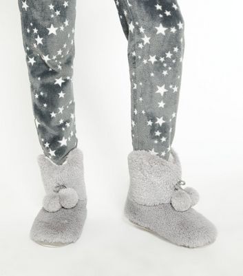 new look fur boots