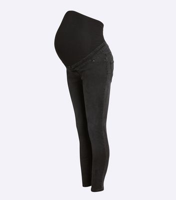 Image of Maternity Dark Grey Over Bump 'Lift & Shape' Jeggings New Look