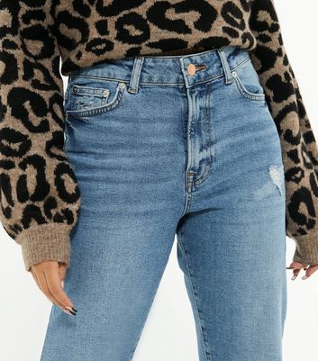 petite blue ripped jeans