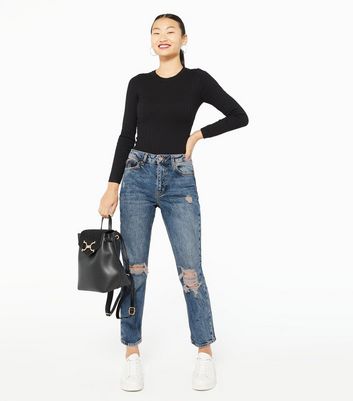 petite mom jeans new look