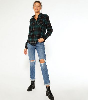 tall blue ripped jeans