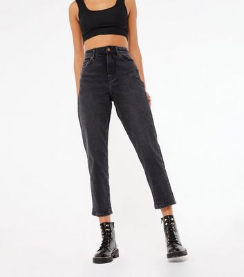 black waist enhance tori mom jeans