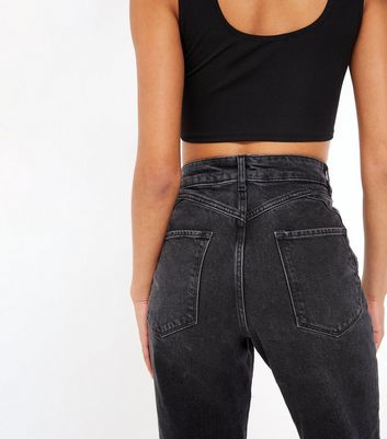 black waist enhance tori mom jeans