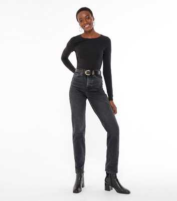 Tall Black High Waist Tori Mom Jeans