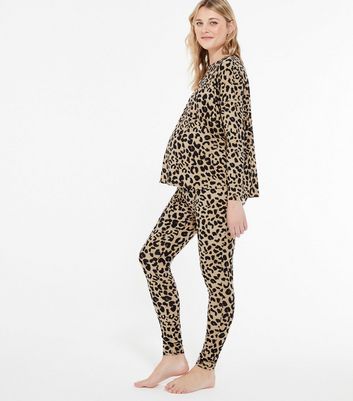 Maternity Brown Leopard Soft Touch 