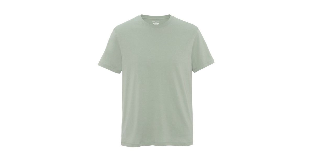 Light Green Plain Short Sleeve TShirt New Look