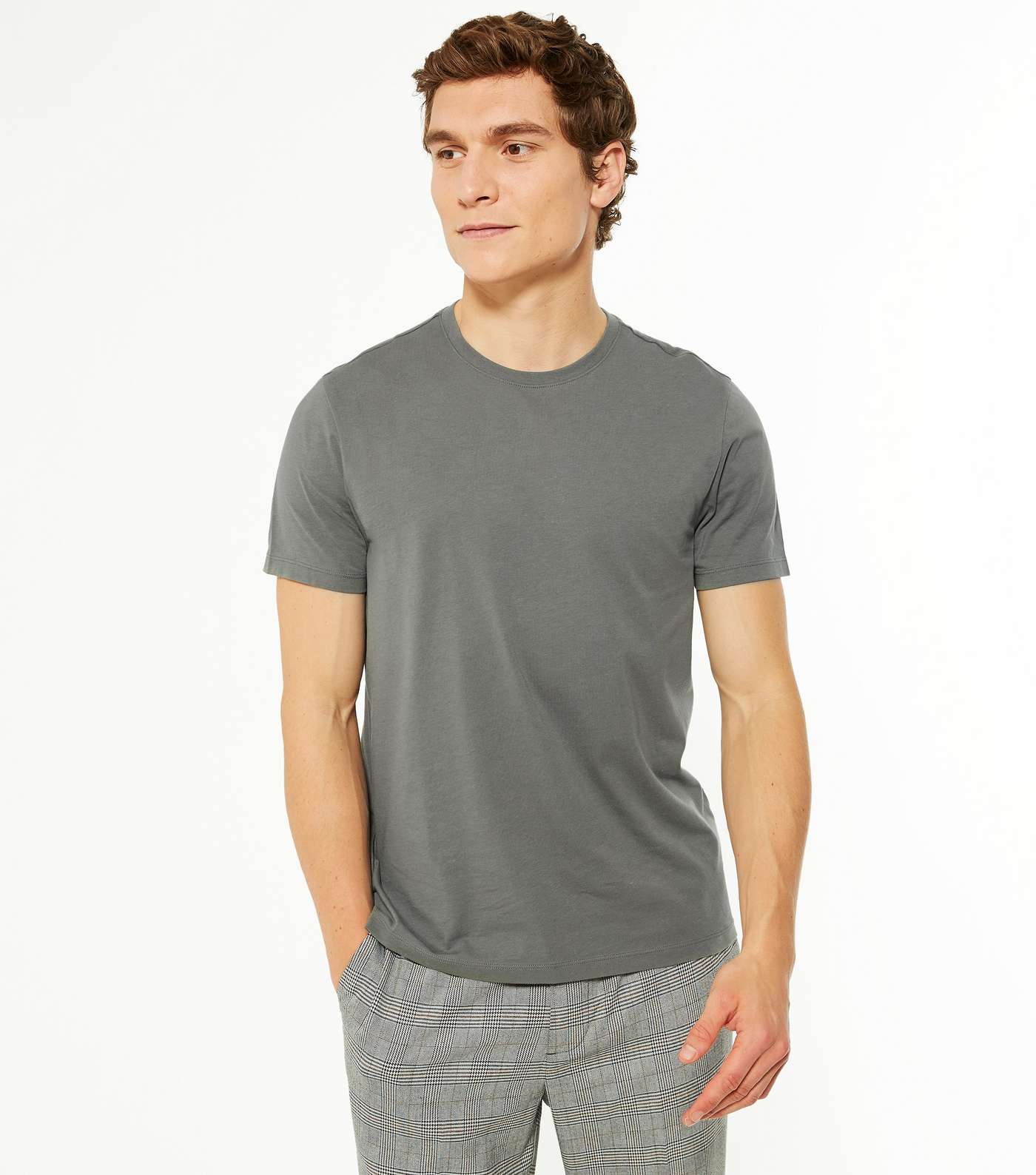 Olive Plain Short Sleeve T-Shirt 