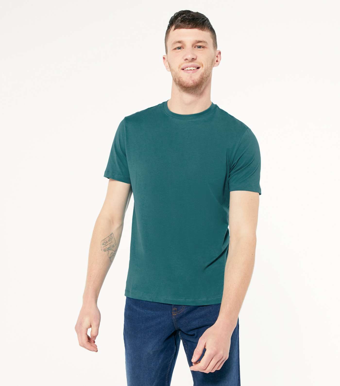 Teal Plain Short Sleeve T-Shirt