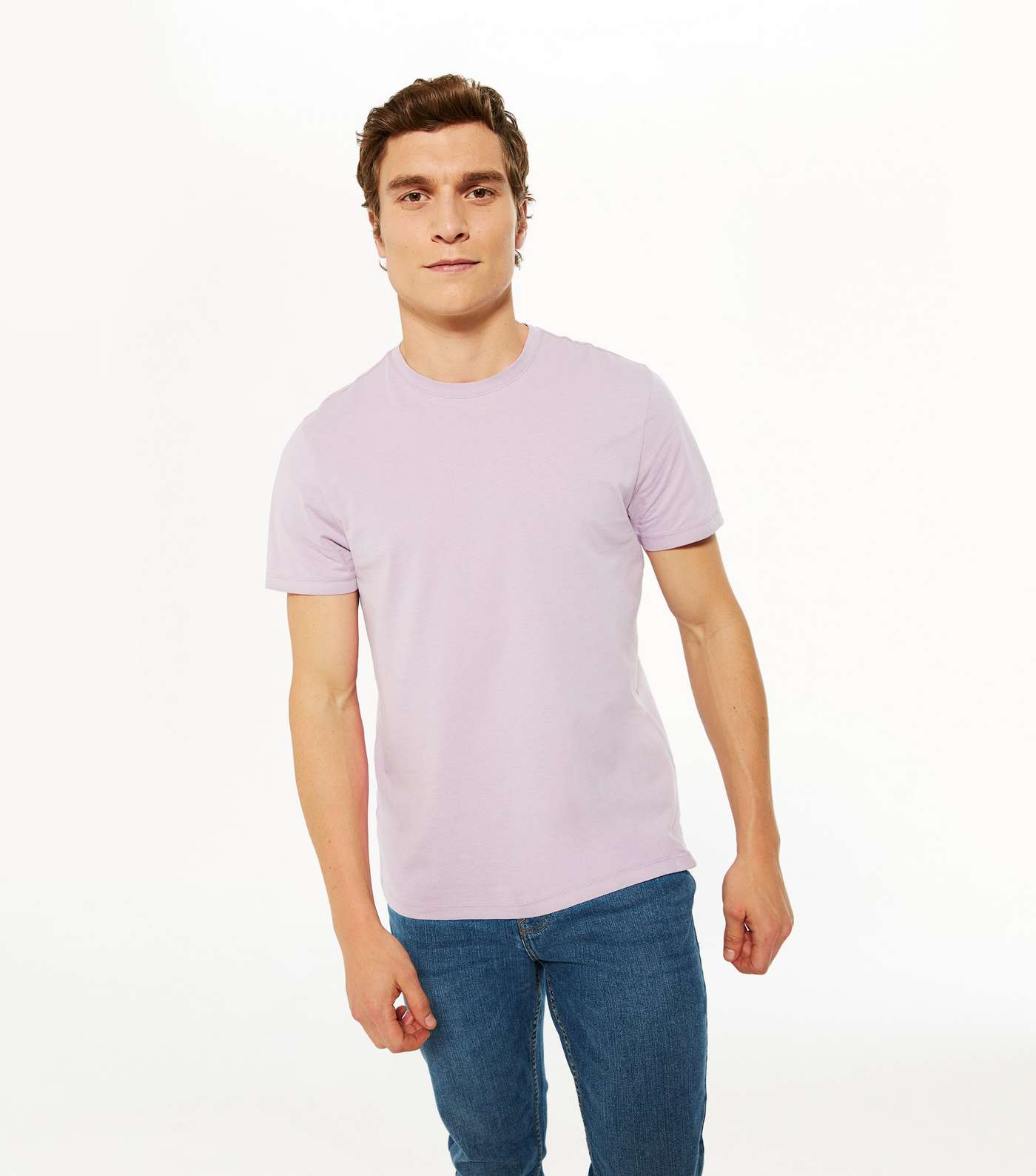 Lilac Plain Short Sleeve T-Shirt
