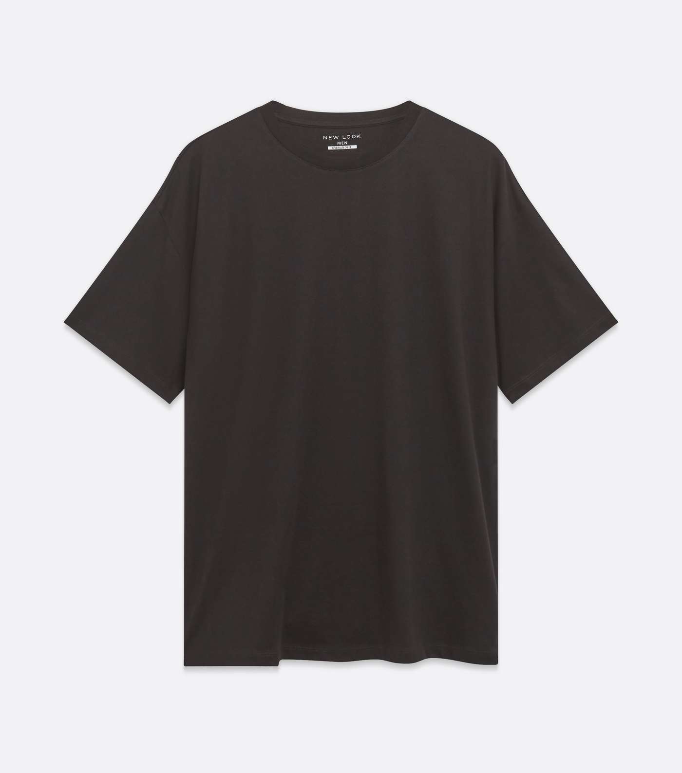 Black Plain Relaxed Fit T-Shirt Image 5