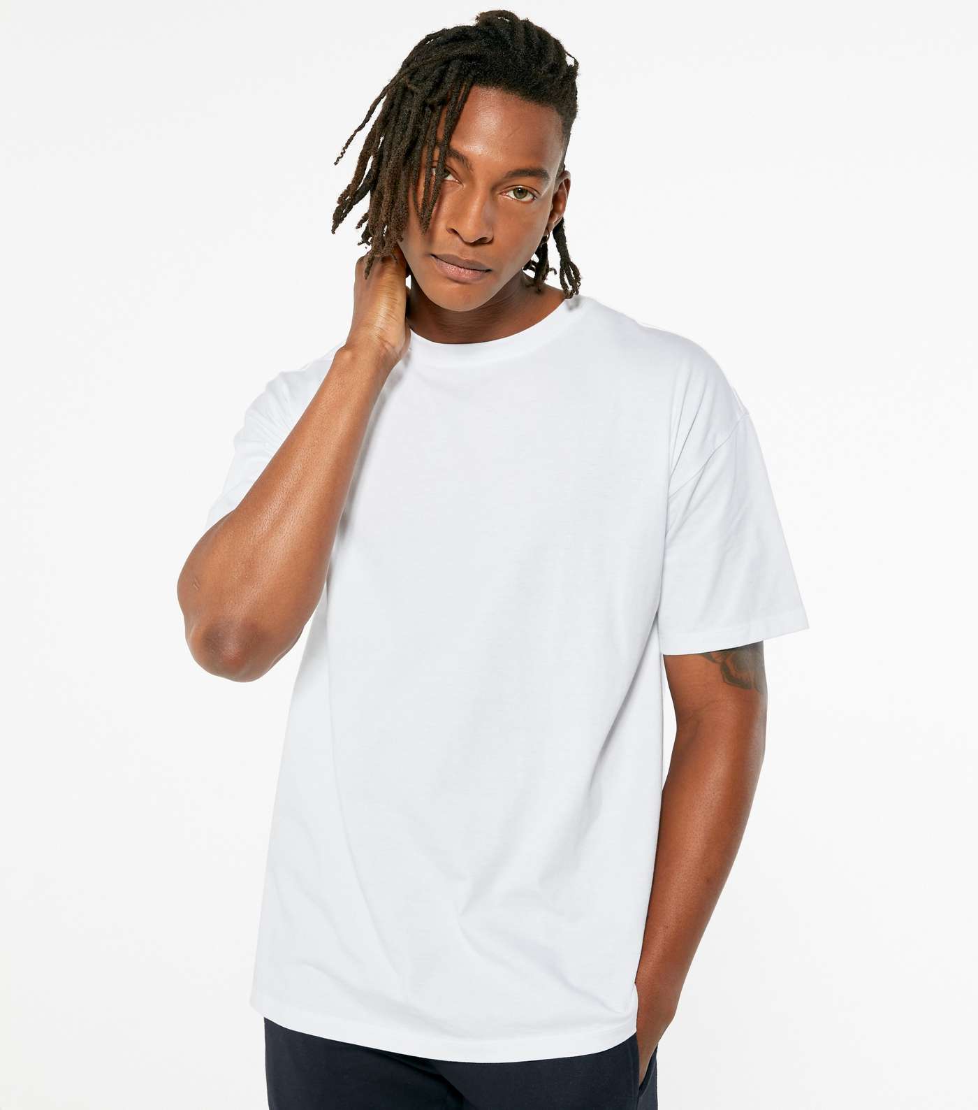 White Plain Relaxed Fit T-Shirt