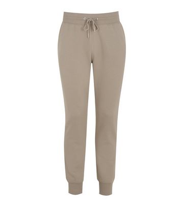 Image of Mink Drawstring Waist Cuffed Joggers New Look