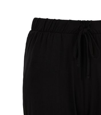 Image of Black Jersey Joggers New Look