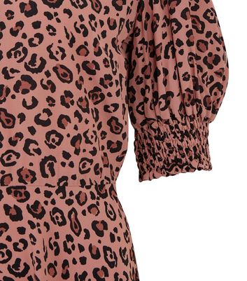 leopard dress pink