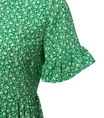 new look green smock dress