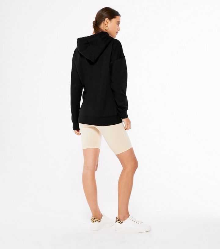 Black Oversized Hoodie New Look