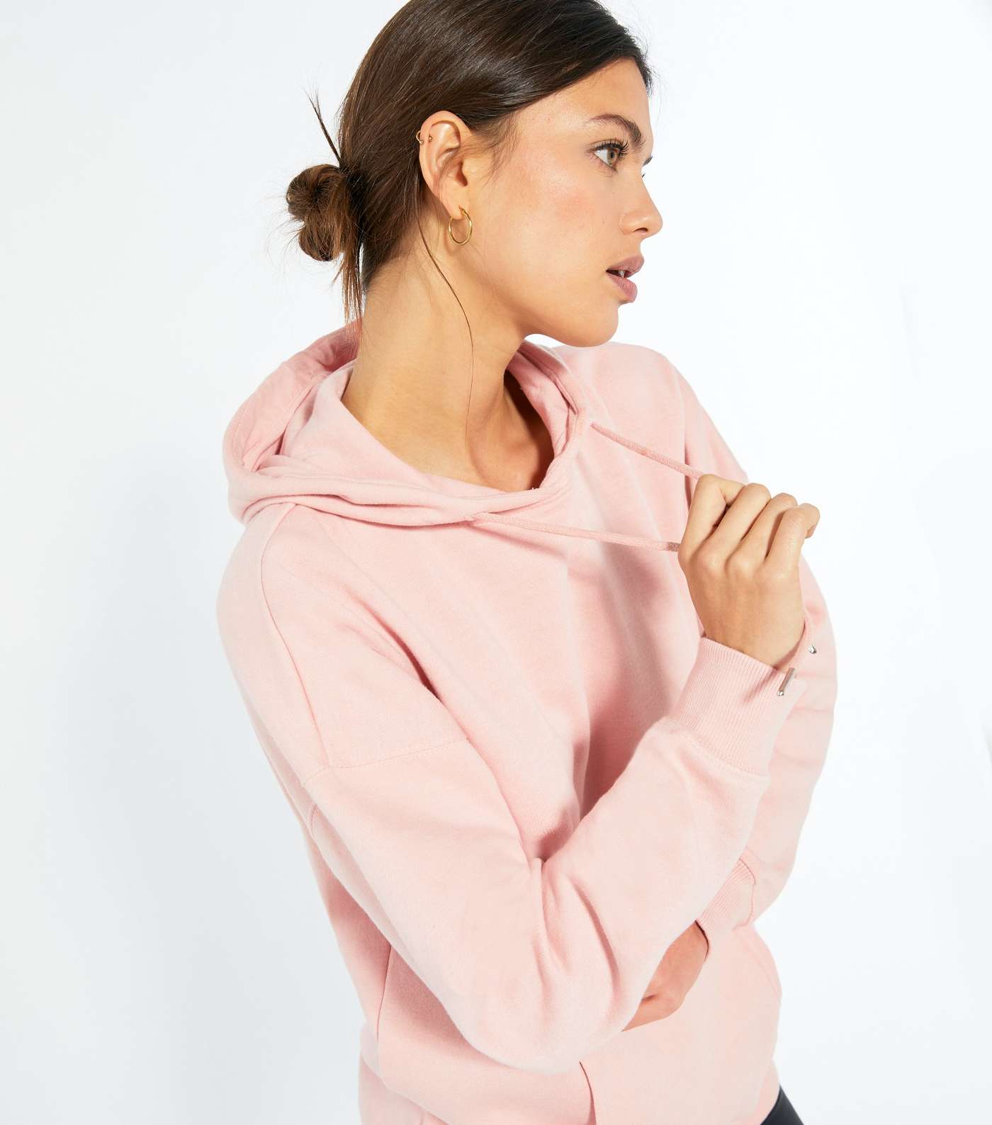 Pale Pink Oversized Hoodie  Image 3