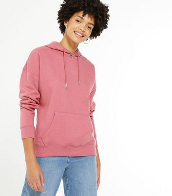 Bright pink deals hoodie womens