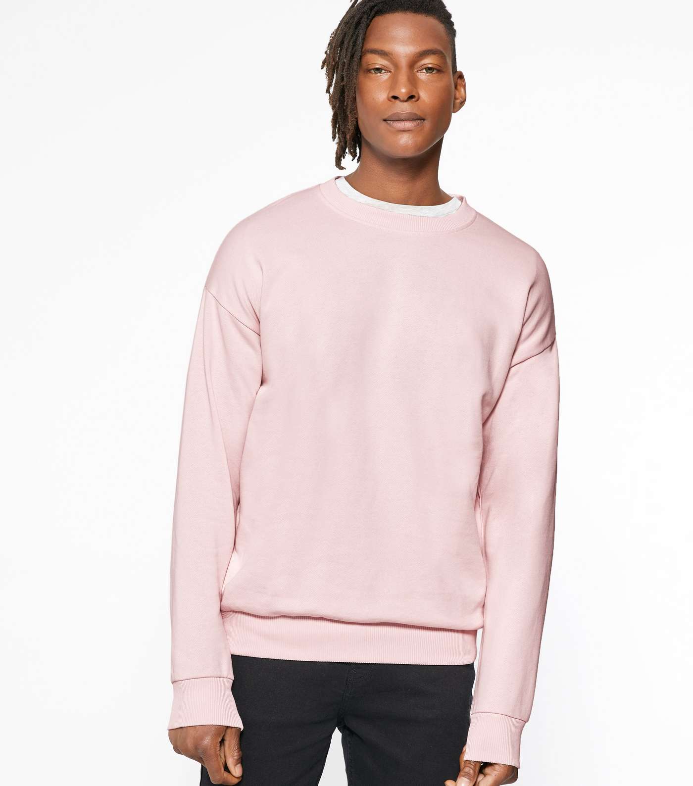 Pink Jersey Crew Neck Sweatshirt