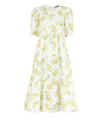 new look yellow smock dress