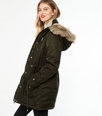 new look parka jacket