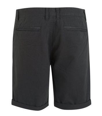 Image of Dark Grey Chino Shorts New Look